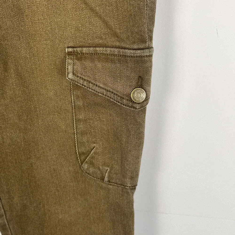 Vintage Lauren Ralph Lauren Brown Cargo Pocket Jeans Pants Size 8P Petite